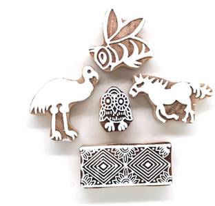 Reniq 3.0-UU Wooden Printing Block Stamps Hand Carved Printing Blocks Printing Blocks