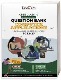 Educart CBSE Class 10 COMPUTER APPLICATION Question Bank 2022 (based on new Sample Paper Pattern of 16th Sep 2022)