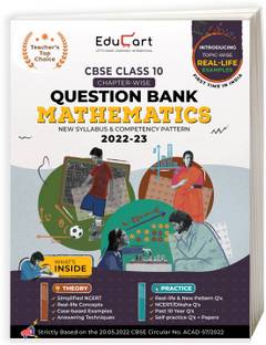 Educart CBSE Class 10 MATHEMATICS New Question Bank Book For 2022-23 (Includes Past Years, Latest Syllabus and Pattern 2022) Edubook