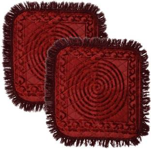 RRC Maroon Velvet Area Rug