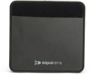 Aqualens Lens Case for Travel with Mirror, Tweezer, Applicator & Lens Box (Black)
