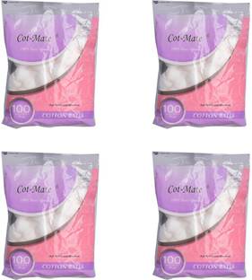 Cot-Mate Absorbent Cotton Ball White Pack of 4