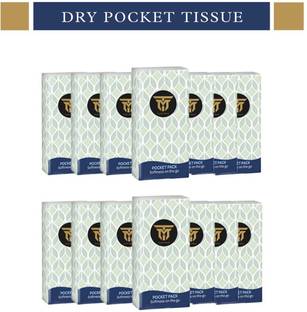 Tuch-Much Ultra Soft Travel Pocket Tissue Paper | Napkeen | Pack of 14 |10 Tissue in Each|