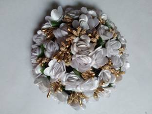 Ruhci Artificial Flower Bun Juda/Accessories Gajra Bun