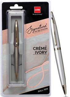 Cello Signature Creme Ivory - Perfect Father's Day Gift for the Writing Enthusiast Ball Pen