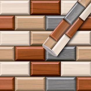 BDM Vinyl Decorative Multicolor Wallpaper