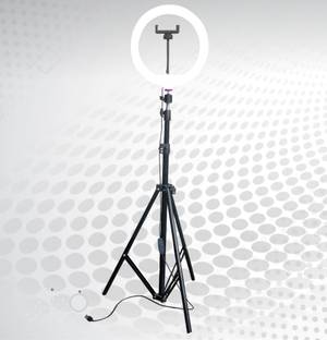 राउंड लाइट Big 7 fit Tripod Stand with 10 Inches LED Ring Light-Live Stream Phone Holder ट्राइपॉड किट