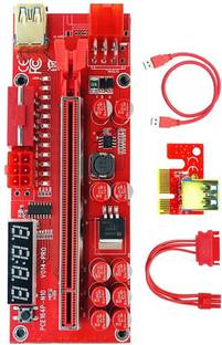 LipiWorld VER-14Pro V014 Pro PCI-E 1X to 16X Pcie Riser for Bitcoin ETH Coin Mining GDDR4 16 GB NVIDIA Chipset 64 bit 120 MHz Graphics Card