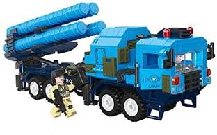 radhey preet Military Missile Launcher Vehicle Construction Blocks Set, 569 Pieces