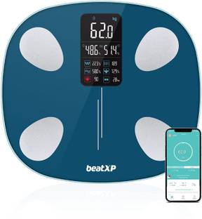 beatXP Smart Plus Prime Weight Machine | BMI & Fat Analyzer | High Sensors | Bluetooth BMI Weighing Scale