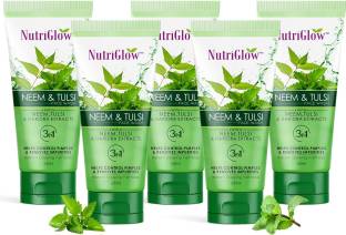 NutriGlow Neem & Tulsi  (Pack of 5) Face Wash