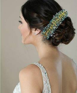 NANDITA Wedding Party Bridal Fancy  Clip  Accessory Set Hair Extension