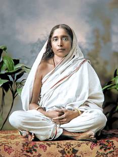 Self Adhesive UV Coated High Resolution Vinyl Print – Maa Sarada Devi Poster Fine Art Print