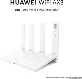 Huawei AX3 WS7100 Wi-Fi 6 Router 2.4 GHz, 5 GHz 3000 Mbps Wifi Speed Dual Band Internal & External Antenna ADSL (Telephone), Ethernet (Cable Broadband)
