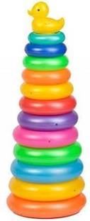 Sani International Toy Mall Duck Stacking Ring Super Stack Up Educational Toy 12 Rings for Toddlers