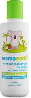 Mamaearth Coco Soft Massage Oil for new born, with Coconut & Turmeric Oil