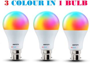 AMYSTY 9 W Basic Round B22 LED Bulb