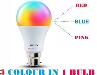 AMYSTY 9 W Basic Round B22 LED Bulb