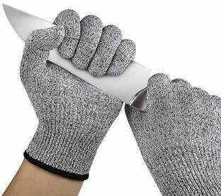 Hiki Ziki Cut Resistant Gloves | Hand Safety Food Grade Gloves Wet and Dry Glove Set