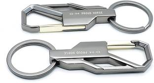 Avittam 2 PCS Stainless Steel Keychain Key Ring Hook Keychain Holder Heavy Duty Keychain Key Chain
