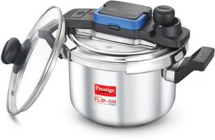 Prestige Svachh FLIP-ON Mini 3 L Outer Lid Induction Bottom Pressure Cooker
