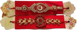 Bhavya Sale Designer NR59 Mauli Thread Rakhi  Set