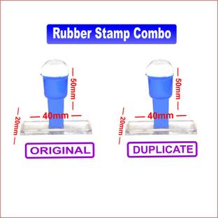 SULAGNA ZONE RUBBER STAMP COMBO ORIGINAL & DUPLICATE HANDLE RUBBER STAMP