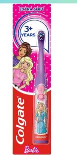 Colgate KIDS BARBIE FOR 3+ YEARS EXTRA SOFT BATTERY TOOTHBTUSH Extra Soft Toothbrush