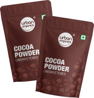 Urban Organics Natural Cocoa Powder For Chocolate Cake Baking, Shake & Smoothies-250g X 2 Cocoa Powder