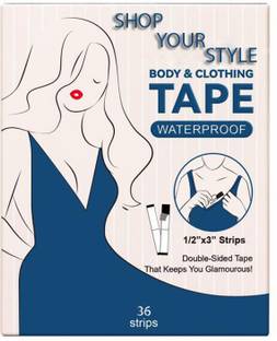shop your style 36 Women Fashion tape Clothing & Body Strong Clear Bra Tape Strips Silicone Bra Strap Cushion
