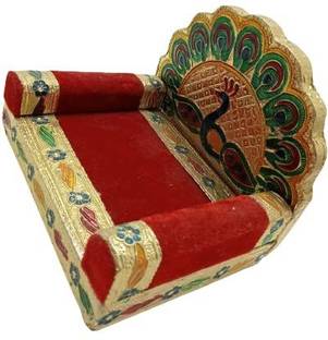 Kanha Laddu ji Singhasan/ Bal Gopal ji Chowki size S 0 to 2 Wooden All Purpose Chowki