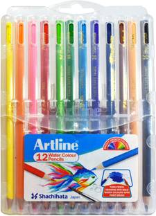 Artline Water Colour Folding Stand Pack Triangular Shaped Color Pencils