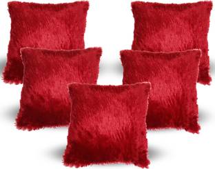 Saksham Enterprises Fur Cushions Cover