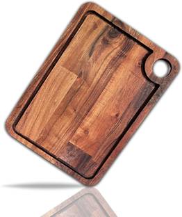 Hozon Home Cart Chopping Board Premium Quality Acacia Organic Beautiful Kitchen Tool, Large Size Wooden Cutting Board