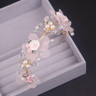 YELLOW CHIMES Hair Vines for Girls Bridal Tiaras Floral Headband Wedding Tiara Hair Hair Pin