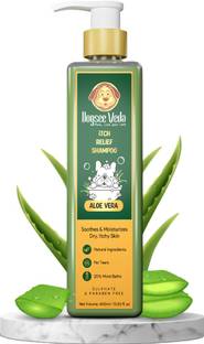 Dogsee Veda Aloe Vera Shampoo|Paraben Free|Ayurvedic Shampoo for Dogs-400ml Anti-itching, Anti-microbial, Anti-fungal Aloe Dog Shampoo