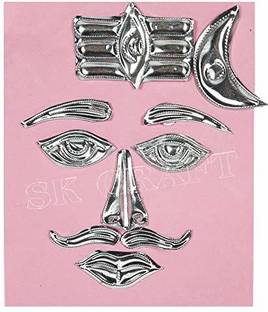 SK Craft SK Craft Silver Shiv Shringar for Decorative Showpiece  -  12 cm