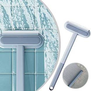 WAZZL 5 in 1 Mesh Cleaning Brush Wiper Double-Sided Detachable Window Mesh Cleaner Grass, Microfibre Wet and Dry Brush