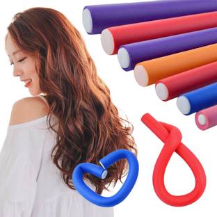 Ghelonadi Flexible Curling Hair Rods Soft Foam Hair Rollers Twist-Flex Spiral Curlers 6 pc Hair Curler