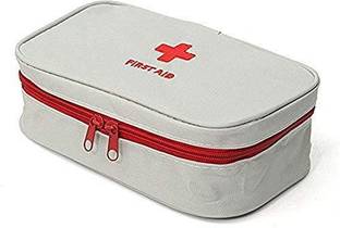 Inditradition Emergency First Aid Kit Pouch (Empty) | Multi-Layer Travel Medicine Pouch Cotton Storage Pouch