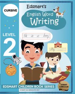 Edsmart Cursive Writing Book Level 2, Copy Writing Book Includes Three Letter Cursive Word Writing And Sentence Hand Writing Practice Books| Handwriting Improvement Books | 4 Line Tracing Kids Cursive Writing Practice Book And Worksheets For LKG Kids CBSE, Handwriting Book For Kids 5 To 7 Years