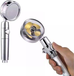 SEVENSPACE Shower Head Turbo Fan and Pause Switch - Easy Install Turbocharged Shower Head Shower Head