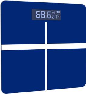beatXP Blue Plus Digital Weighing Machine |LCD Panel |Thick Tempered Glass |Electronic Weighing Scale