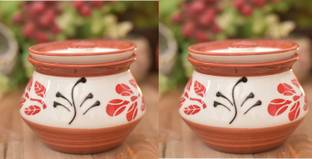 THE HIMALAYA CRAFT Ceramic Pickle Jar  - 300 ml