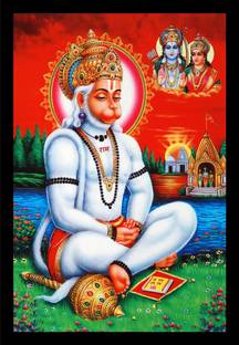 Mmory Hanuman Ji Painting Religious Frame