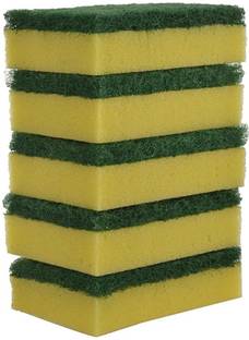lodhi Multipurpose 2-in-1 Scrub Sponge Regular Size (Pack of 5) Scrub Sponge