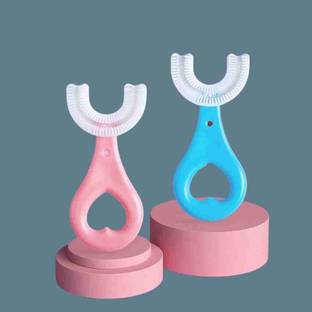 luckir Children Toothbrush 360 Degree U-shaped For 1-6 Years Mouth-Cleaning Silicone Teether
