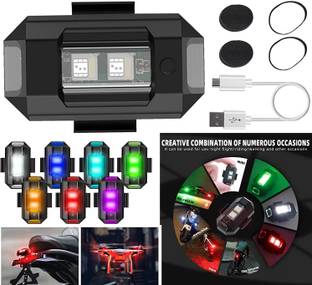 PBTA Signal Warning Blinking Strobe Light with USB Rechargeable Brake Light Motorbike, Car, Truck, Van LED (12 V, 18 W)