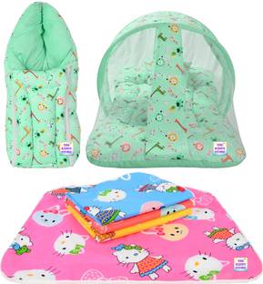 BABY KINGDOM Cotton Baby Bed Sized Bedding Set