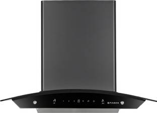 FABER HOOD ZEST HC SC FL BK 60 Auto Clean Wall Mounted Black 1100 CMH Chimney